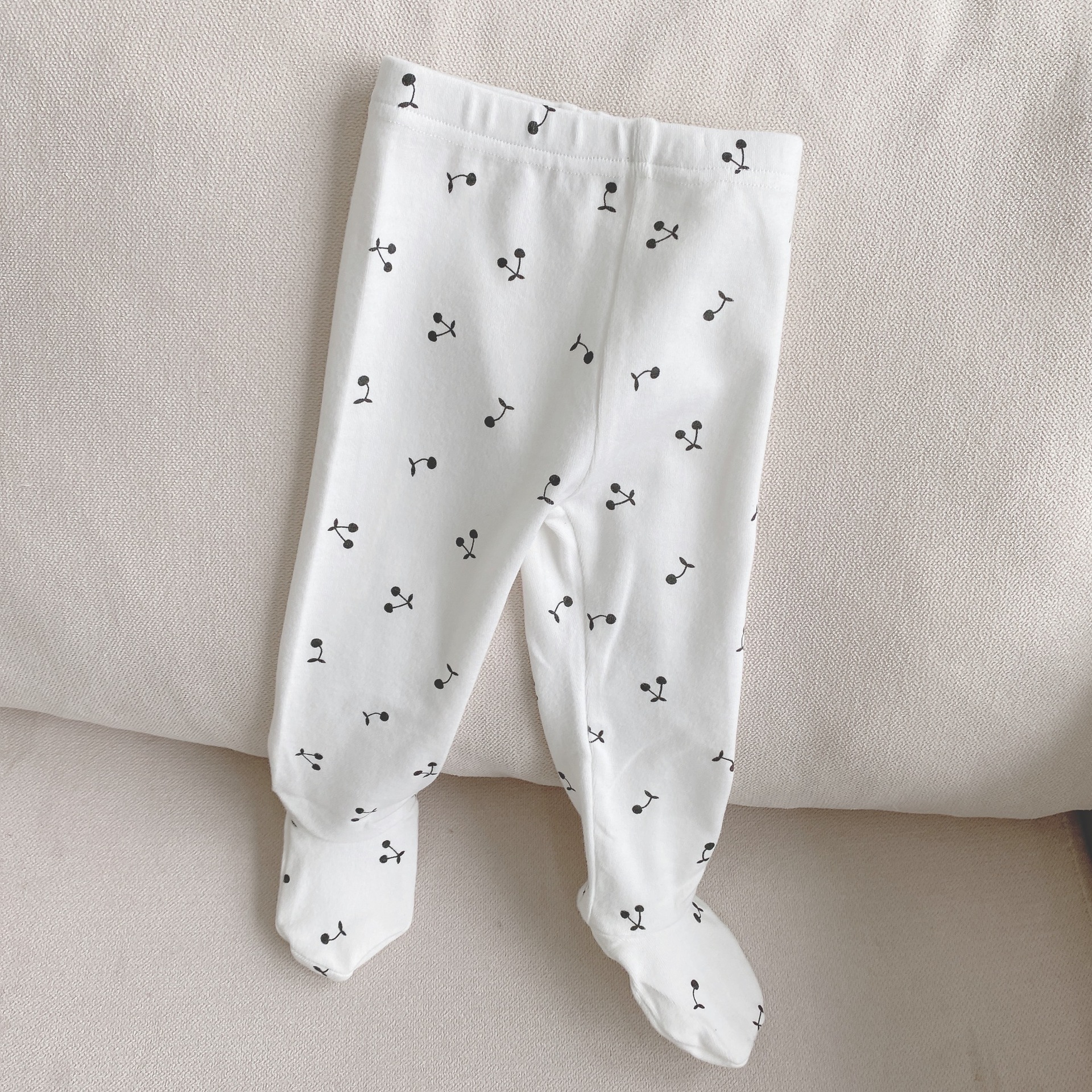 Pantalones de estilo coreano para niños Mono para niños bolsa de Bebé Pantalones de pie pantalones de paso de bebé polainas de algodón para niña ropa de otoño para niña
