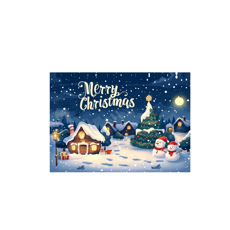クロスボーダーアマゾンクリスマスグリーティングカード手書きありがとう祝福メッセージカードギフト装飾小さなカード英語スタイル|undefined