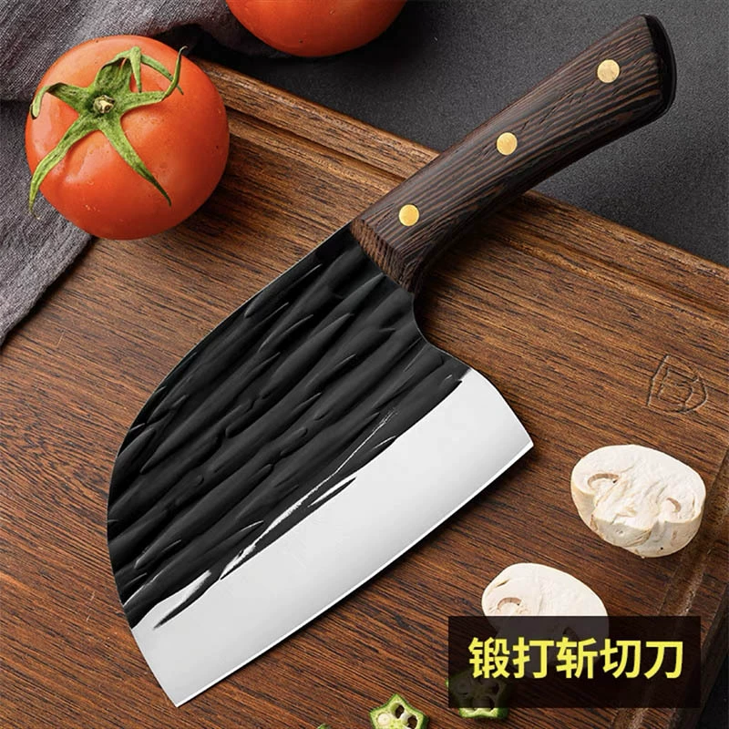 Stainless Steel Kitchen Kitchen Kitchen Kitchen Kitchen Kitchen Kitchen Black Fish Head cuts two knife cut vegetables and cut meat handmade