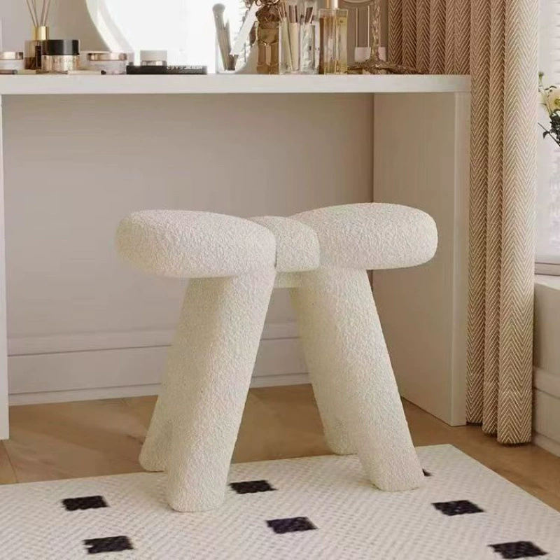 Табурет для интернет-знаменитостей с бантом, табурет для макияжа, современный туалетный столик, туалетный столик, белый, для спальни, современный, простой, для домашнего использования.