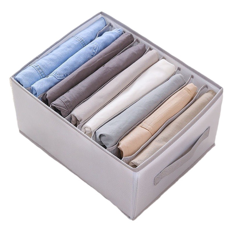 New Foldable Wardrobe Underwear Socks Mesh PP Board Storage Panel Divided Jeans Grid Storage Box