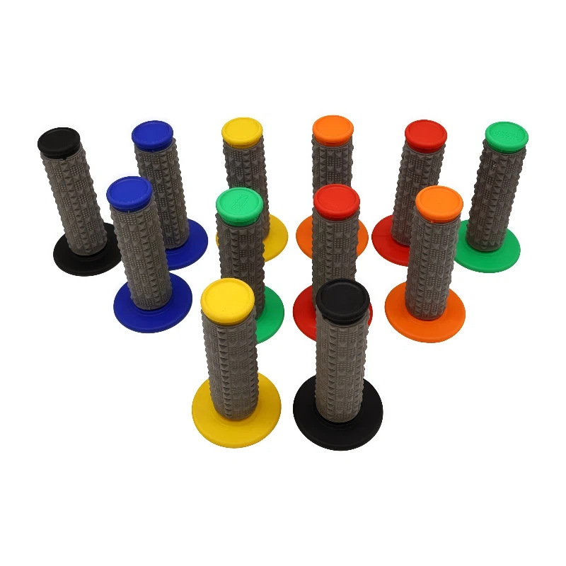 Off-Road Motorcycle Accessories Handlebar Grips Modified with Imported Silicone 3D Large Particle Grip Rubber, Ultra-Soft Handlebar Grips