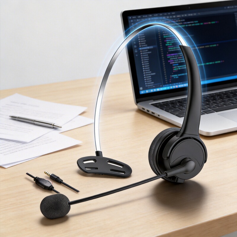 Customer Service Headset, Telephone Headset, Single-Ear Noise Reduction, Omnidirectional Microphone, Wholesale Starting from One Piece, Free Shipping Customer Service Headset, Telephone Headset, Single-Ear Noise Reduction, Omnidirectional Microphone, Wholesale Starting from One Piece, Free Shipping