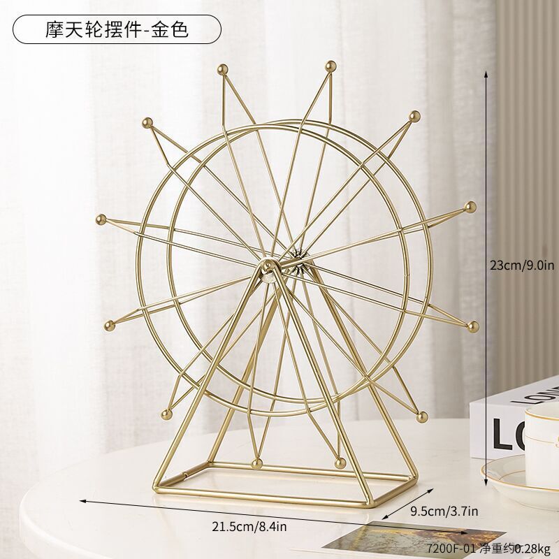 Golden Ferris wheel