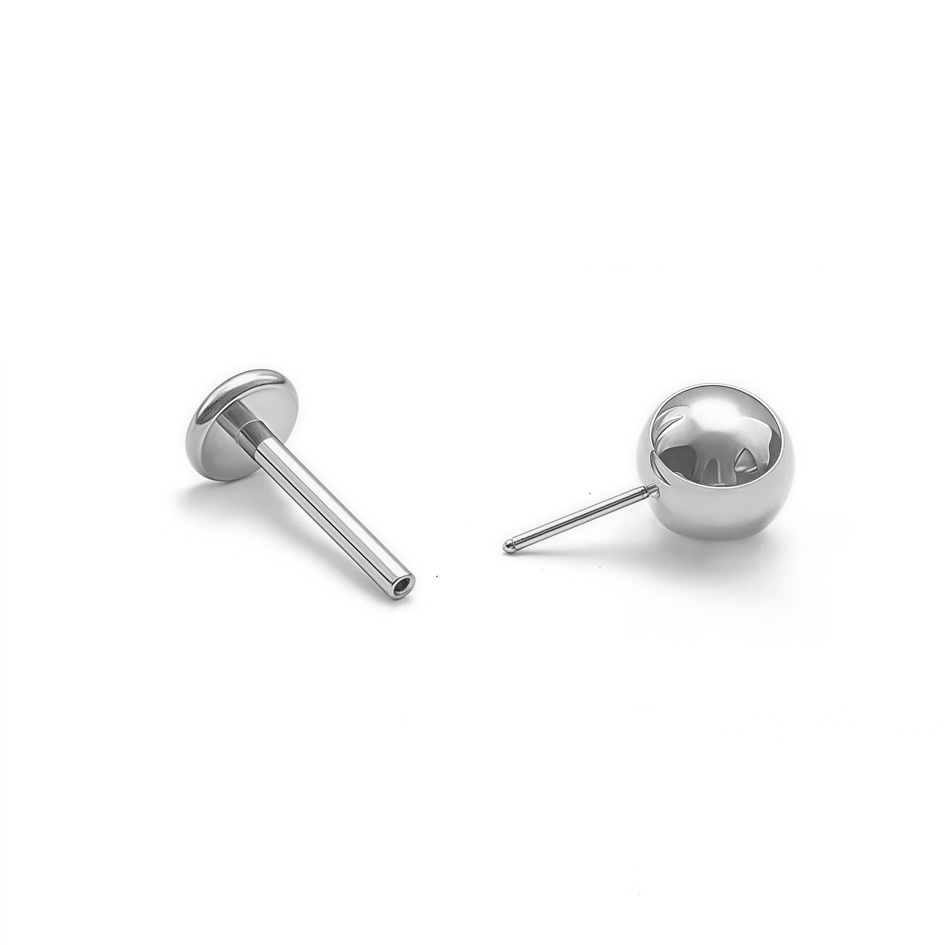F136 Titanium Earring Ball Plug-in Labret Stud Ear Bone Nail G23 Titanium Alloy Body Piercing Jewelry detail image 8