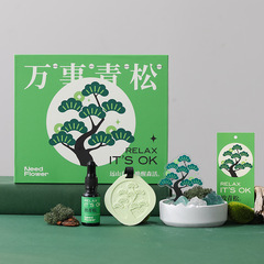 【Dropshipping Exclusive with Handbag】Wanshi Qing Song Aroma Crystal Gift Box Diffuser Home Decoration Gift