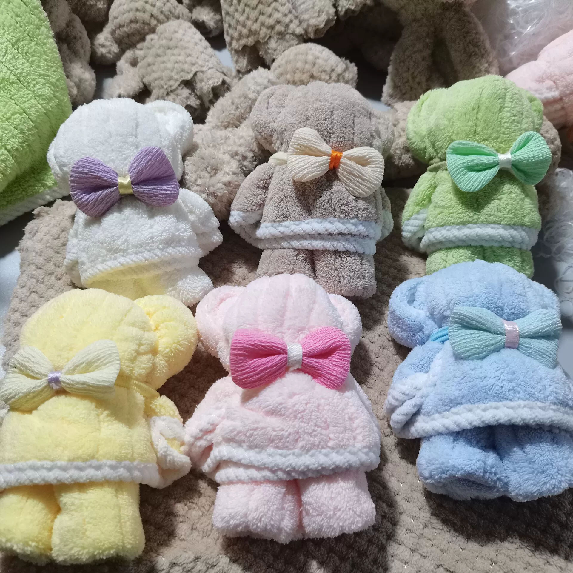 Коралловый бархатный заяц, полотенце из жемчуга, подарочная коробка с бантами, подарок на день рождения, оптовая продажа
