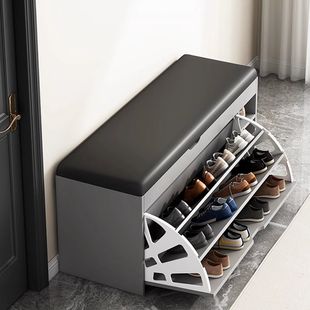 Shoe-Changing Bench for Home Entrance, Shoe Rack with Seat, Entryway Shoe Cabinet with Seat, Integrated Light Luxury Shoe Bench, Entryway Shoe Bench