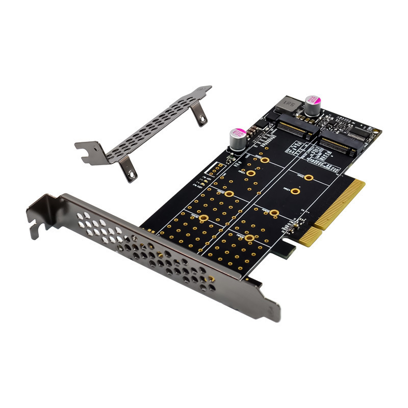 PCIe X8 M.2 M KEY NVMe SSD Adapter is a multi-function NVMe conversion card PCIe X8 M.2 M KEY NVMe SSD Adapter is a multi-function NVMe conversion card
