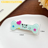 Cartoon brand Japanese cute hairgrip, bangs for elementary school students with bow