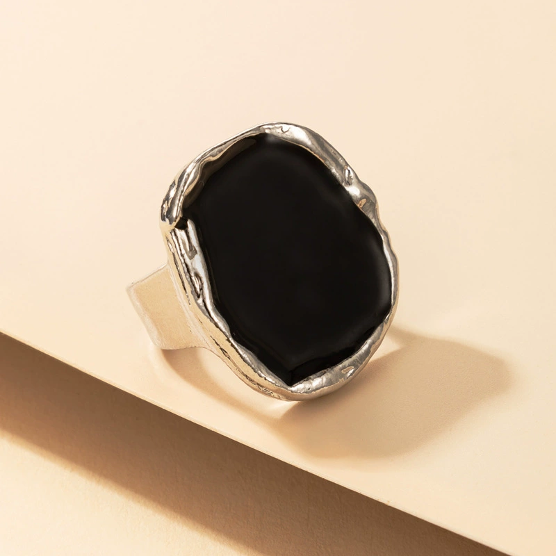 Ecological metal golden tape, retro ring, jewelry, accessory, European style