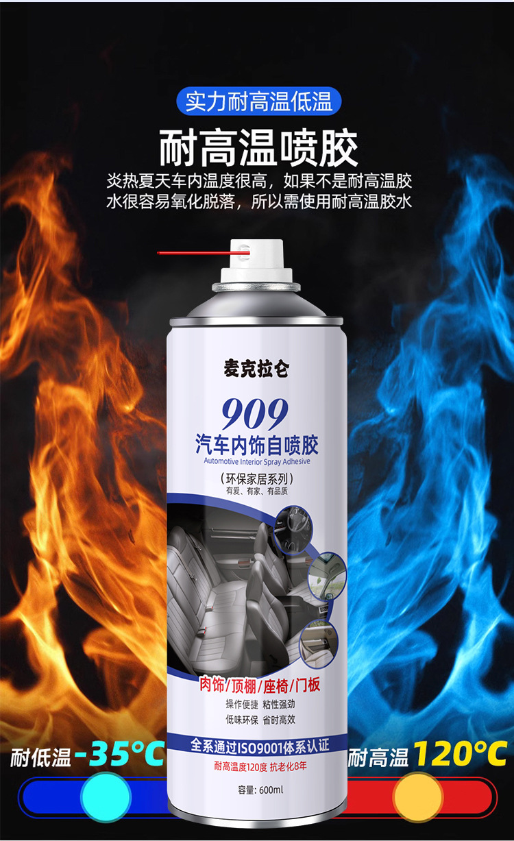 Car Interior Ceiling Cloth Detachment Repair Glue, No Disassembly Required, Special Self-Adhesive Spray Glue for Ceiling Cloth Detachment, Modification and Renovation