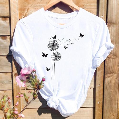 Cross-border T-shirts on AliExpress, Amazon, independent stations, women's short sleeves, WISH in stock, TEMU