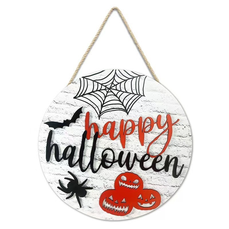 Colgante transfronterizo madera nueva atmósfera de fiesta de Halloween decoración del hogar patio decoración del vestíbulo lista de fabricantes de lote