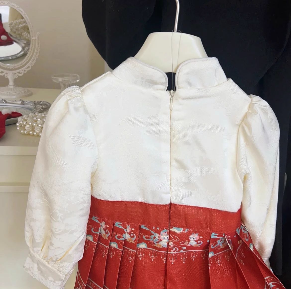 Falda de cara de caballo para niñas, vestido de año nuevo, modelos de otoño e invierno para bebés femeninos image 4