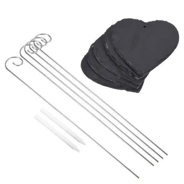 Suministro directo de fábrica de etiquetas de plantas, etiquetas de flores, etiquetas de árboles frutales, letreros de jardín de acero inoxidable, letreros de árboles de pizarra