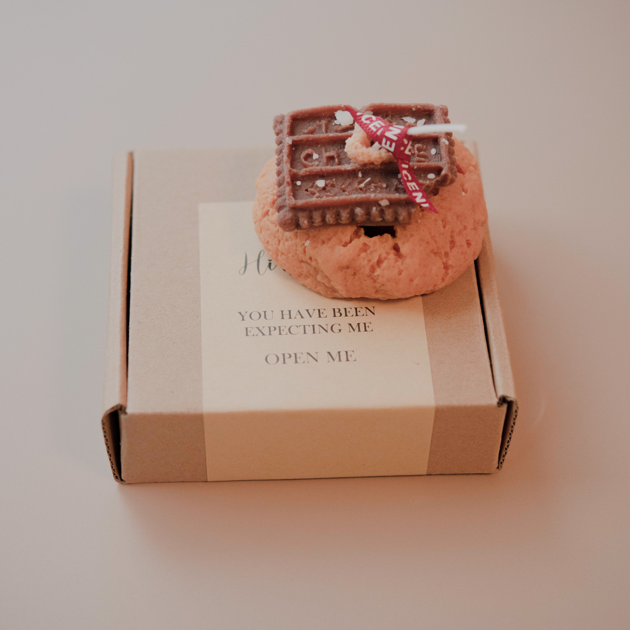 Galletas hechas a mano forma aromaterapia vela niños lindos amigo regalo decoración del hogar adornos