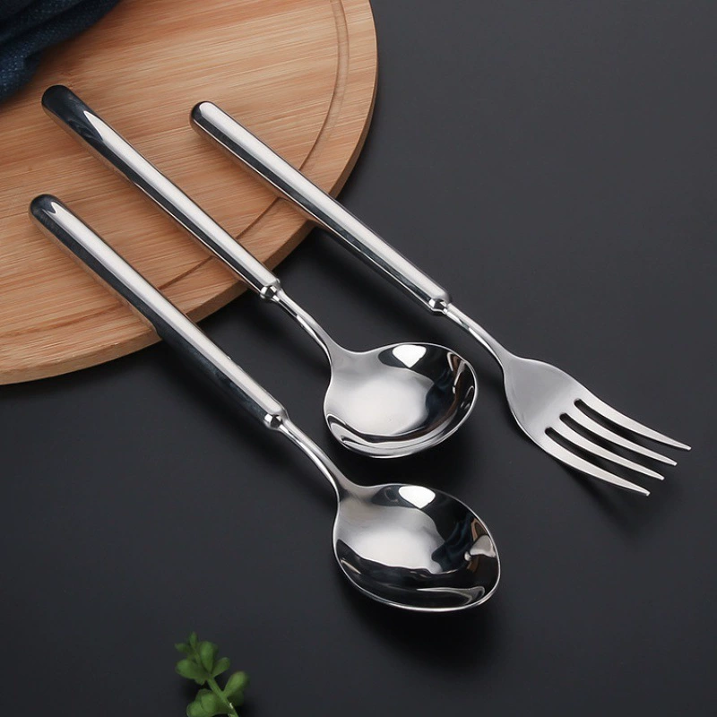 Tableware stainless steel, set for hotel, increased thickness, light luxury style