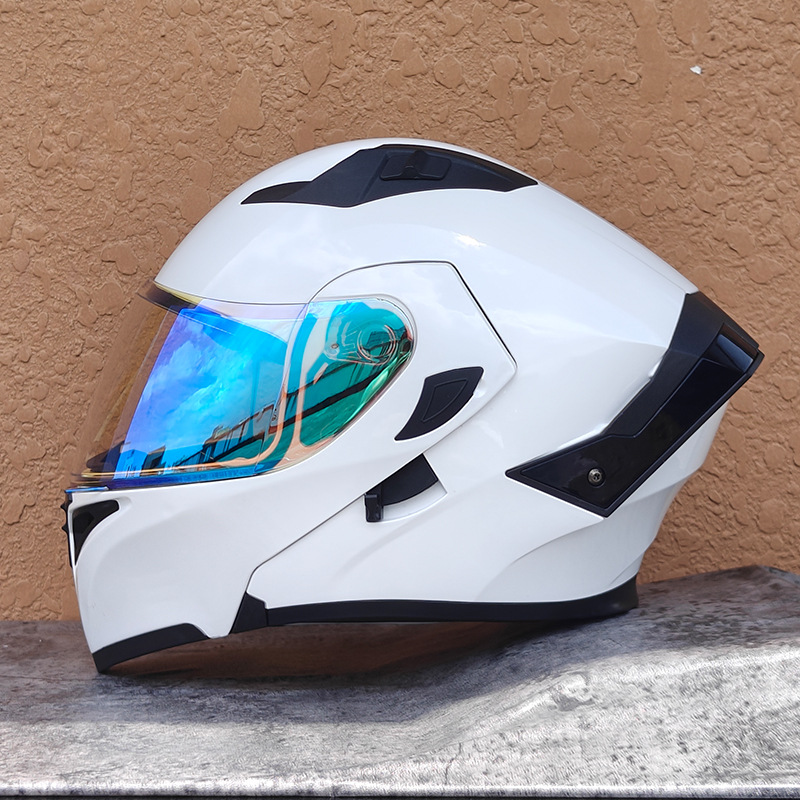 Orz nuevo casco de motocicleta casco para hombre casco para mujer locomotora casco completo Xia 3C certificado doble lente cuatro estaciones universal