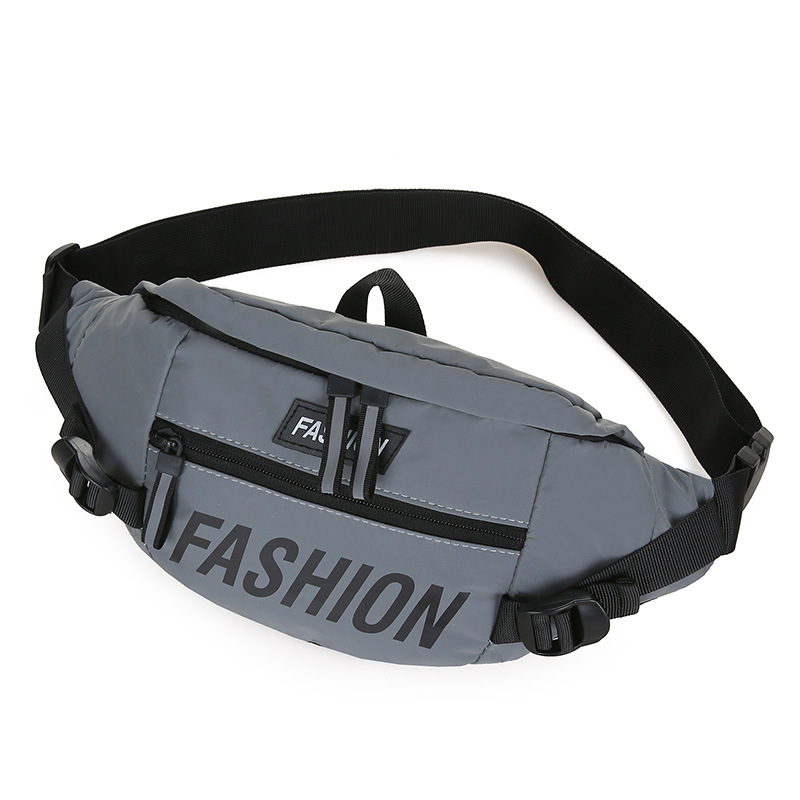 Bolso de la cintura de la marca de moda ins bolso de pecho de pareja de la calle nuevo estilo coreano de las mujeres Harajuku estilo de viaje bolso de hombro casual