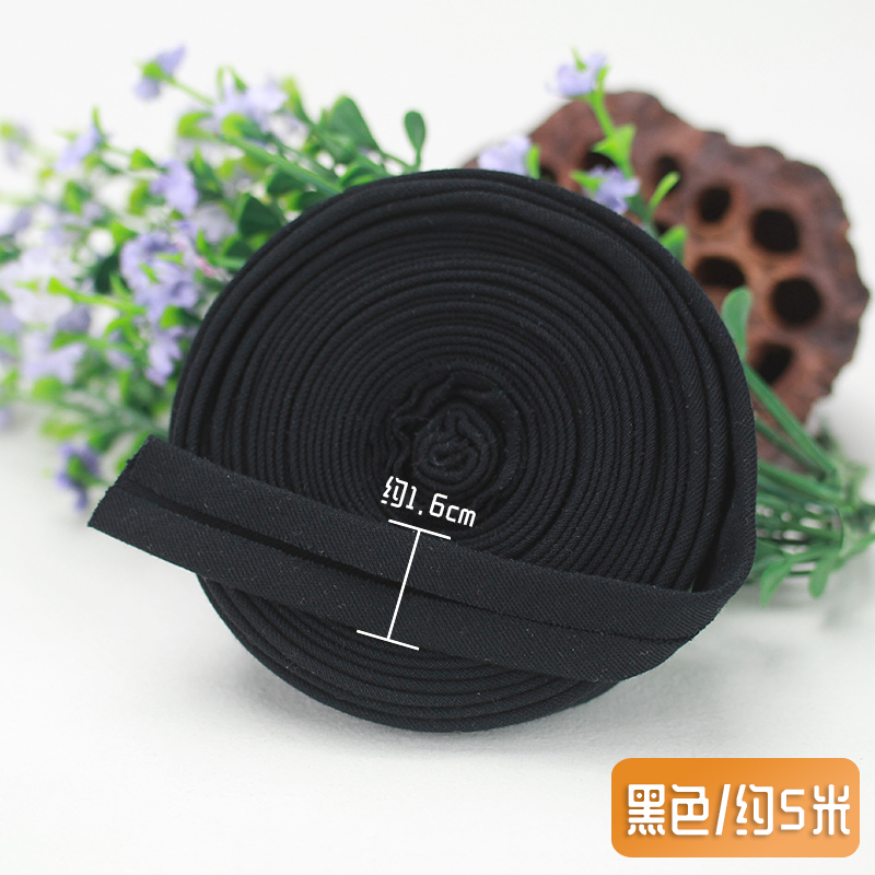 Banda de bordes de tela de borde rodante ropa de bebé tela de sudor algodón accesorios de punto elástico no quemado decoración de bebé cerradura Vance