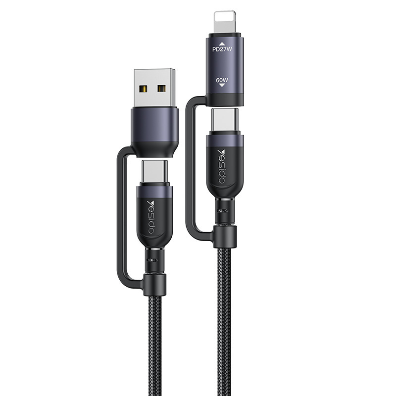 Yesido携帯電話のデータケーブル四合一は60wクロスボーダーの代理でandroidファーウェイの充電線を適用します。|undefined