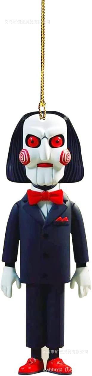 Nuevo árbol de Navidad colgante de terror colgante de automóvil plano decoración personajes de Halloween regalos colgante zombie horror image 17