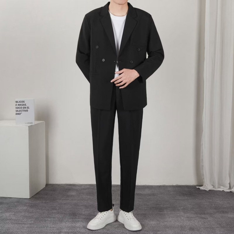 하이 엔드 캐주얼 정장 정장 남성 패션 트렌드 ins 잘 생긴 작은 정장 2024 봄, 가을 느슨한 재킷