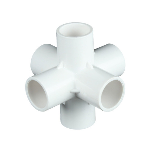 Pure Black PVC Stereo Three-Way and Four-Way 20-50 Right-Angle Frames Plastic Connector Water Interface Accessory Wholesale
