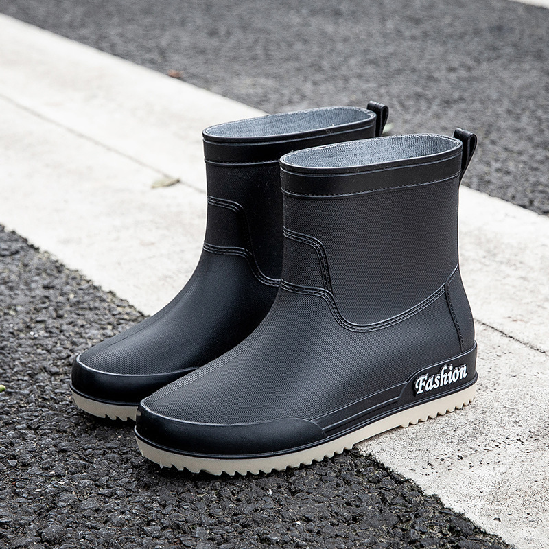 Botas de lluvia de mujer zapatos de lluvia de mujer 2023 nuevas botas de lluvia de barril alto para mujeres comercio exterior de Corea del Sur al por mayor transfronterizo