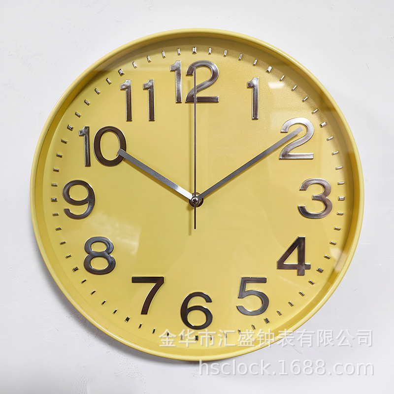 12 pulgadas 30CM moderno reloj de pared minimalista estereoscópico digital creativo reloj de pared redondo comercio exterior exportación fabricante de reloj de cuarzo