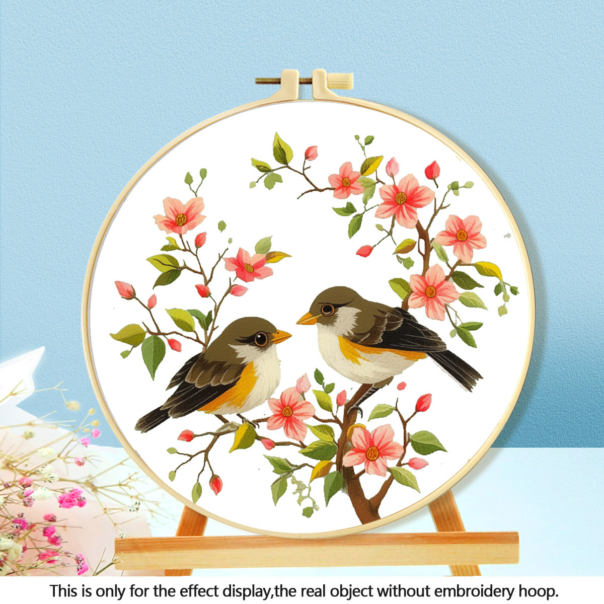 Mona Lisa Royal Cross Stitch Flower and Bird Series II Bolsa de costura inglesa hecha a mano para comercio exterior image 7
