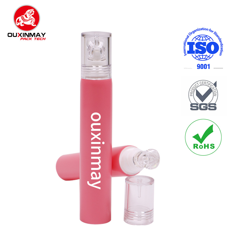 斜面塑料唇膏管化妆品包装软管 适配口红唇釉唇膏 斜面挤压唇膏管