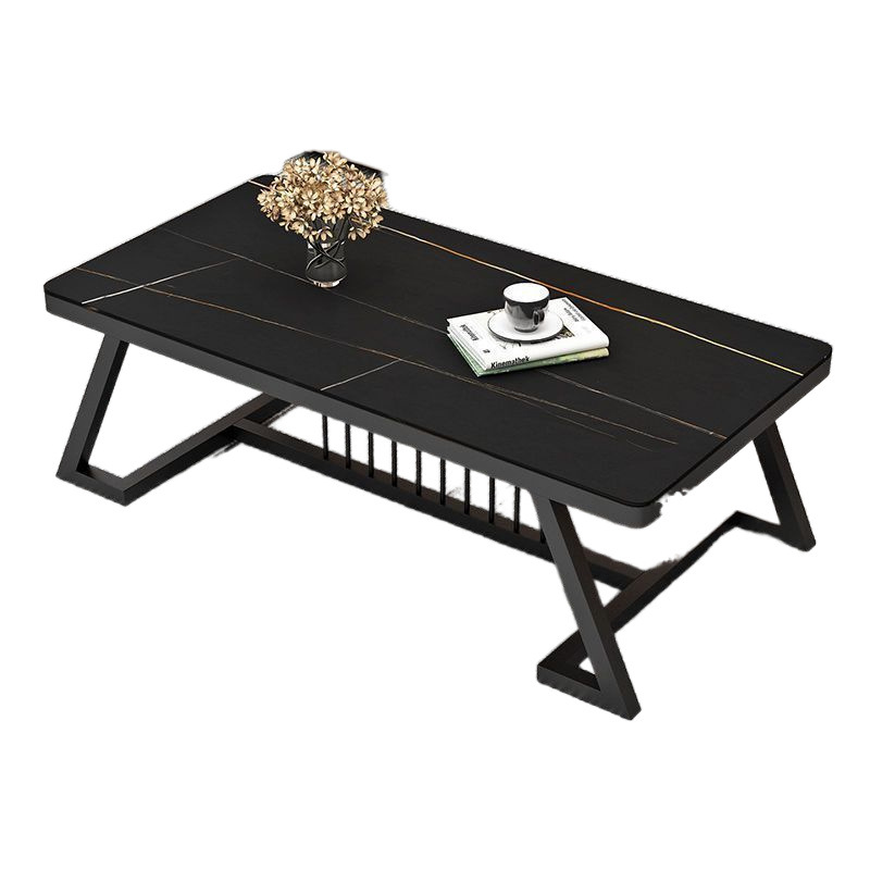 Mesa de té de tabla de roca doméstica sala de estar de alquiler de casa pequeña mesa de té de tabla de roca de alto nivel económica