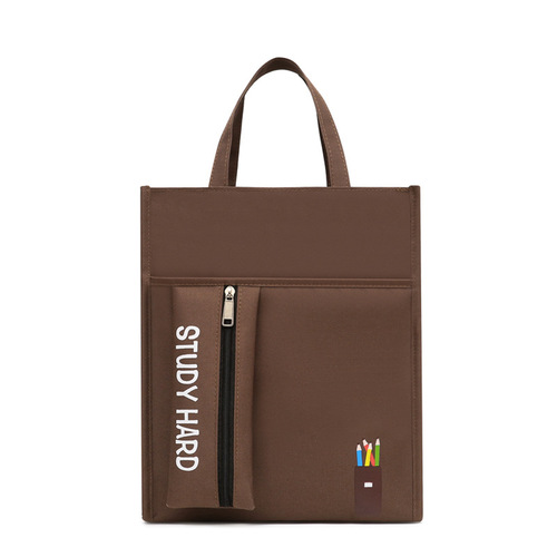 Handbag student large-capacity canvas bag children's primary and secondary school students Korean version waterproof handbag remedial school bag bag