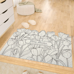 入戶門地墊可擦免洗pvc可裁剪絲圈玄關門耐髒腳墊家用進門口地毯