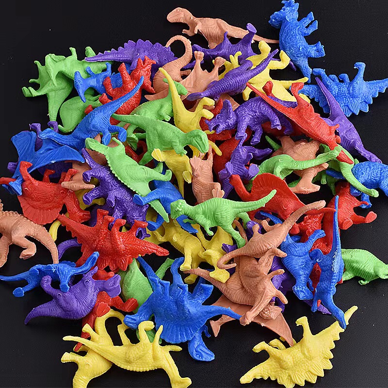 Simulated Small Dinosaur Model Animal Toy Tyrannosaurus Triceratops Dinosaur Set Zoo Stall Wholesale Cartoon