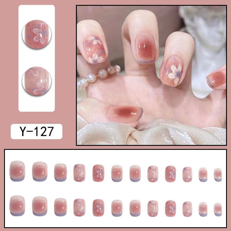 Simple Style Gradient Color Plastic Nail Patches 1 Set display picture 43