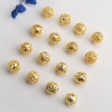 14K����ɫ 10mm�U��������D�\�� diy��������Ʒ���ɢ�����l