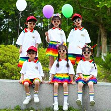 六一儿童啦啦队大合唱演出服幼儿园班服中小学生运动会开幕式服装