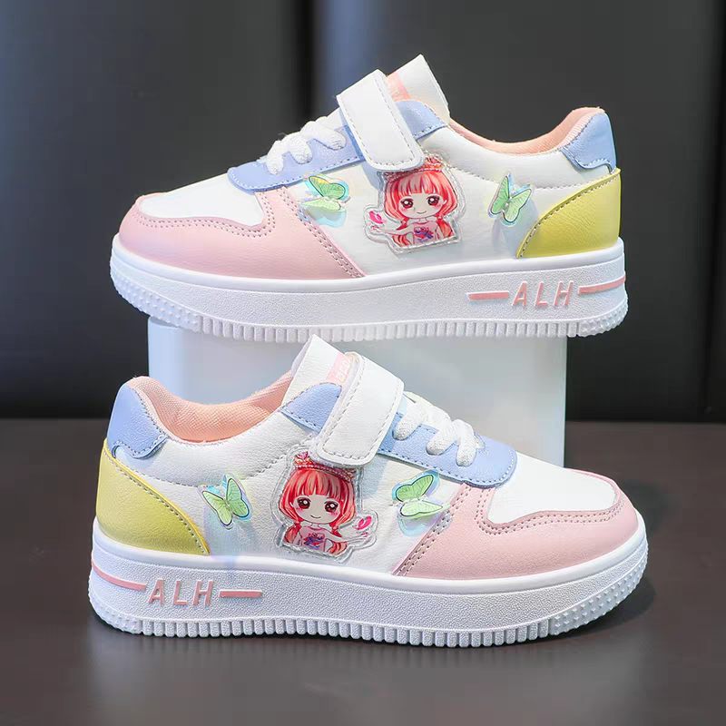 Zapatos para niñas para estudiantes 2025 modelos de primavera y otoño, zapatos deportivos para niños de mediana edad, zapatos para bebés, zapatillas casuales, zapatos para niños para niñas