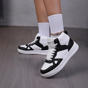 T 65832 Women's High Top Casual Shoes �W����Ь