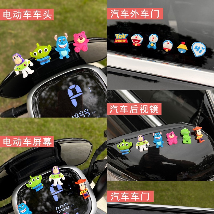 Accesorios de automóviles eléctricos adornos de automóviles de dibujos animados lindos 2023 nuevos accesorios de decoración de motocicleta en línea
