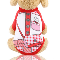 Autumn and winter warm cartoon sweatshirt shoulder bag cute dog cat pet clothing supplies factory direct sale