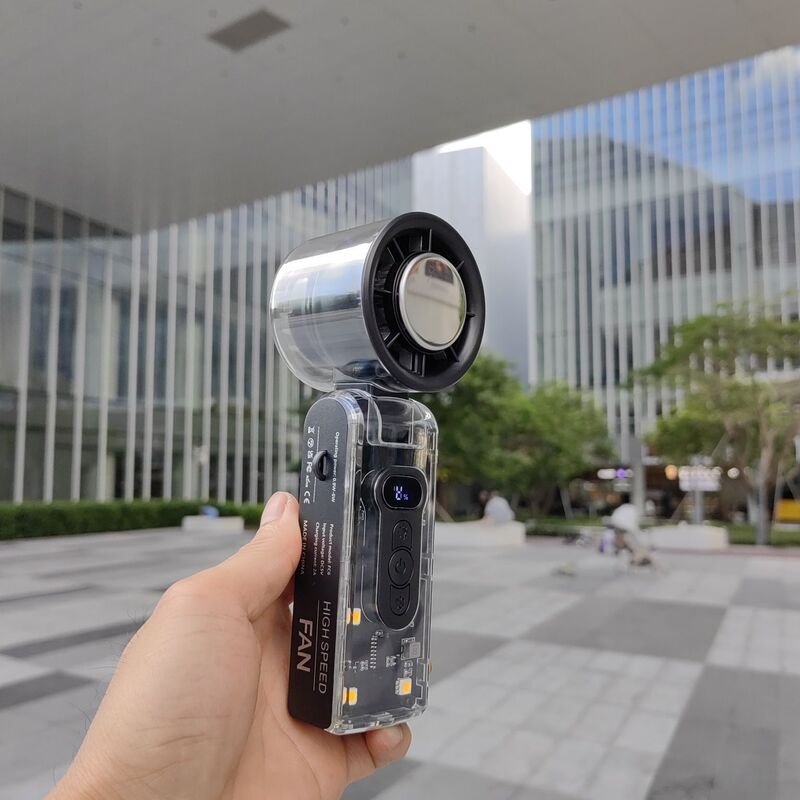 制冷冰敷手持小风扇高速涡轮挂脖USB充电折叠半导体制冷暴力风扇|undefined