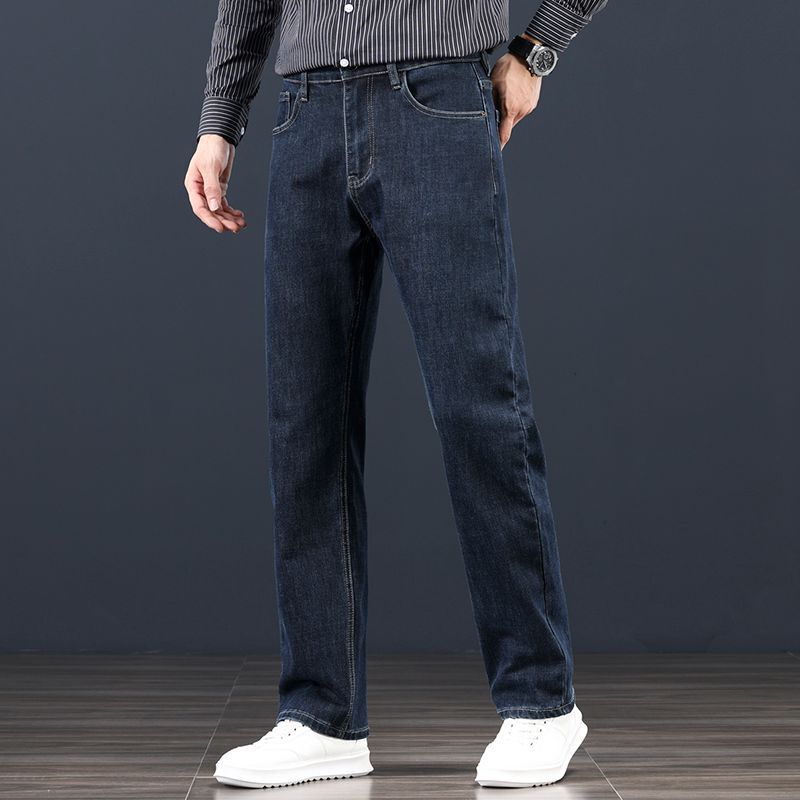 2025 Classy Jeans Men's Autum Straight Loose and Comfortable Men's Pants Autum and Winter Thick Classy Casual Long Pants