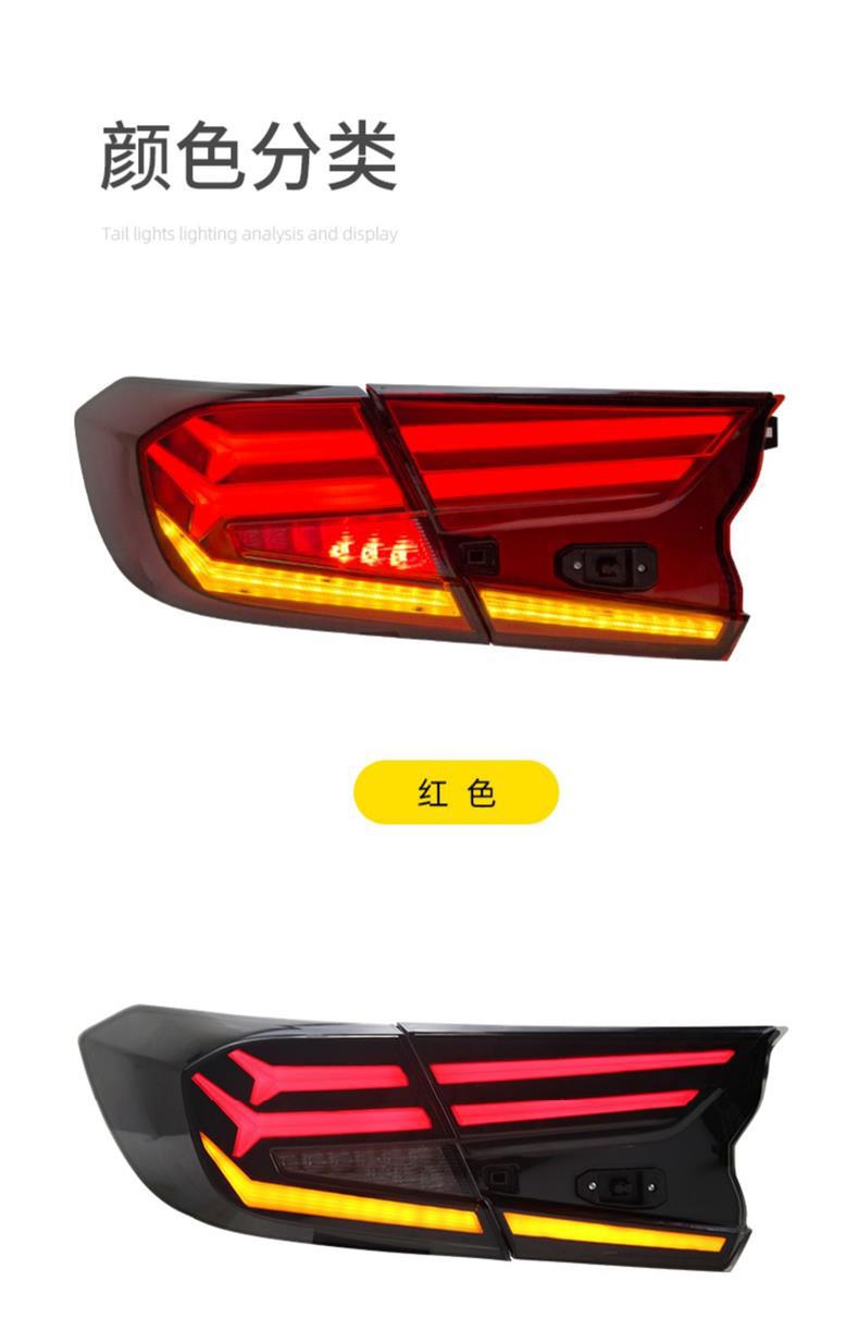 Dragon King Tenth Generation Accord Headlight Assembly Modified Led Crystal Matrix Lens Running Light Sequential Turn Signal