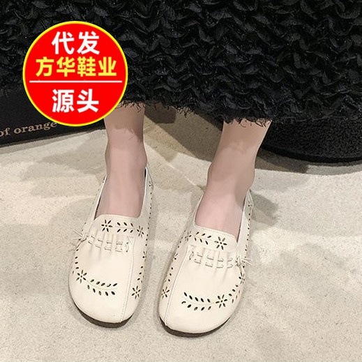 2026 nuevo verano transpirable y cómodo con una base suave con un zapato ligero zapatos de frijol antideslizantes zapatos de moda de mujer