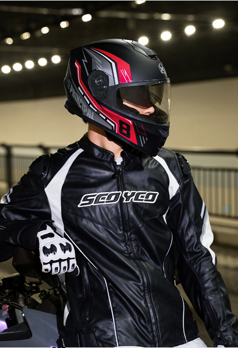 Foreign Trade Specializes in Motorcycle Helmets for Men, Anti-Fog and Warm Winter Motorcycles, Electric Motorcycles, Women's Full-Coverage Full-Face Helmets