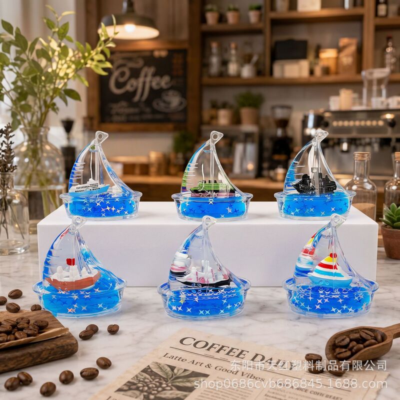 Acrylic Decoration Never-Sinking Titanic Keychain Creative Pirate Ship Floating Bag Pendant Gift Acrylic Decoration Never-Sinking Titanic Keychain Creative Pirate Ship Floating Bag Pendant Gift